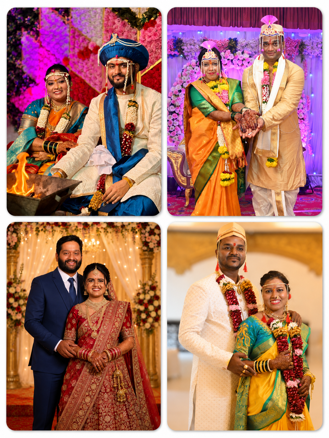 Happy couples featured on DakshataMatrimony